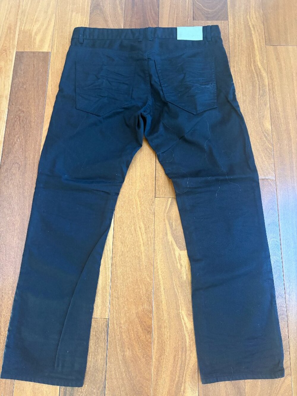 Men's Rivet De Cru Y2K Japanese caviar black dark wash denim